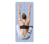 Estera de yoga compatible de viaje - Estera de entrenamiento para el entrenamiento en casa, estera de yoga antideslizante de 6 mm para mujeres | Hombres en casa meditación pilates ejercicios de piso