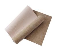 Estera de yoga con base de lino y plástico, estera de yoga for ejercicio unisex, soporte de cojín de 5 mm de espesor for ejercicios de fitness y gimnasio(Bruin)