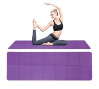 Estera De Yoga Plegable - De Entrenamiento Portátil De Doble Cara, Diseño Compacto Antideslizante | Estera De Ejercicio Plegable Con De Transporte Para Viajes, Hogar, Gimnasio Y E