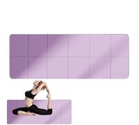 Estera de yoga plegable, Estera de fitness plegable - Alfombrilla fina y ligera - 72 x 24 x 0,1 pulgadas, funciona muy bien en cualquier piso para estiramientos, ejercicios cardiovasculares o ejercici