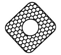 Estera del fregadero de la cocina - alfombra de drenaje de 12x11 pulgadas para antideslizante resistente al calor con rejilla protectora, almohadilla de fregadero para el gabinete, el hogar, el