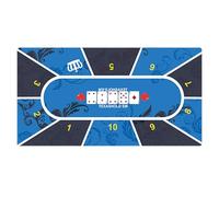 estera del póker de Texas, estera del póker de Holdem,Mantel de diseño de portátil con tapete de goma - Almohadilla de mesa Holdem para salas de juegos de mesa, entretenimiento en el hogar, noches fam