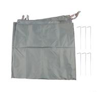 Estera hexagonal impermeable para tienda de campaña al aire libre con clavos de tierra hecha de tela Oxford 210D para picnic camping y uso en la playa (240 x 210 cm)