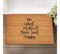 Estera Interior Haz Lo Que Haga Feliz A Tu Alma: Frases Divertidas Suave Alfombras Muy Suave Bienvenida Alfombra para Dormitorio Oficina Pasillo 60X40Cm