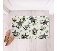 Estera Interior Panda De Dibujos Animados Suave Alfombras Antideslizante Alfombras De Baño para Fiesta Dormitorio Jardín 60X40Cm