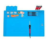 Estera Magnetica de Soldadura, 500 ℃ Resistente al Calor Estera de Plataforma de Reparación, 45×30cm Estera de Reparación Antiestática, Estera de Soldadura para Teléfonos, Computadoras Portátiles