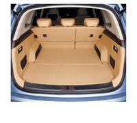 Estera Maletero Coche para Trasera Cuero Respaldo Asiento Almohadilla Antipatadas Revestimiento Carga para AITO M7 para Seres 7 Alfombrillas De Maletero(A Brown,6Seats)