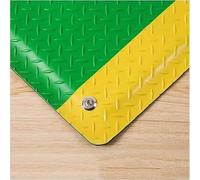 Estera Negra for prevenir la Fatiga con Borde Amarillo de 0,8 Pulgadas Grosor, Adecuada for sitios industriales, almacenes y talleres(Green,60x100cm/23.6x39.4in)