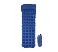 Estera para Acampar a Prueba de Humedad Alfombrilla for Dormir Inflable con Almohada Impermeable para Acampar al Aire Libre(Azul)