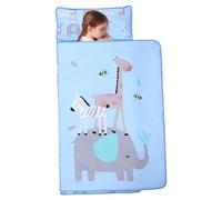 Estera para la Siesta con Almohada, 49x20 Pulgadas, Saco de Dormir portátil Plegable para niños pequeños, Comodidad de Animales de Dibujos Animados para el hogar, Preescolar, guardería, Saco de dormi