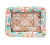 Estera para mascotas, tela de tela para las cuatro estaciones, Universal, cómoda, refrescante, transpirable, cama para mascotas disponible de doble cara (l)