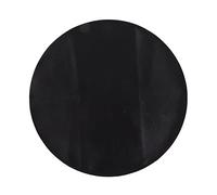 Estera para parrilla ignífuga, resistente a altas temperaturas, lavable, reutilizable, redonda, para barbacoa, color negro (24 pulgadas/60 cm de diámetro)