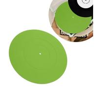 Estera Placa Giratoria, 12 Pulgadas Caucho Universal Disco Slipmat con Ranuras, Alfombrilla Reproductor Discos para Reproductores Reducir el Ruido Más Apretado bajo Calidad (GREEN)