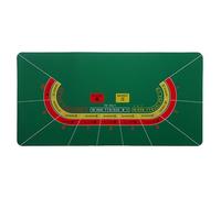 Estera Profesional portátil de la disposición de la Mesa de la Ruleta del Casino, Mesa Plegable del póker for los Juegos de póker(Green,Large)