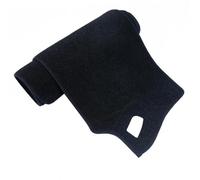Estera protectora Alfombrilla Cuero Salpicadero Coche Almohadilla La Cubierta Tablero, Alfombrilla Tablero Para Ford Para Ranger T9 2023-2024(Negro,RHD)