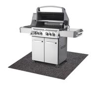 Estera protectora para parrilla GIN 1206 para terraza exterior - marrón claro 100x120 cm