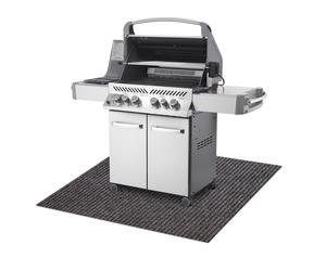 Estera protectora para parrilla GIN 1206 para terraza exterior - marrón claro 80x200 cm