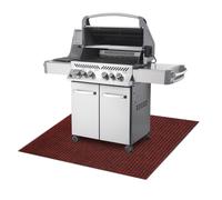 Estera protectora para parrilla GIN 3086 para terraza exterior - rojo 100x200 cm