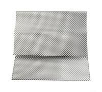 Estera térmica resistente 550C 40x33cm para motores | Soporta 550 °C, diseño de flujo de aire en relieve, protege los colectores de escape, aluminio ligero, acabado plateado