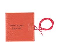 Estera Térmica Silicona Flexible 100x100 mm 30 W 220 V hasta 200 °C para Impresora 3D y Herramientas Industriales Calentamiento Rápido