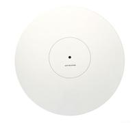 Estera transportadora de acrílico para la calibración de la pastilla del disco de vinilo y la alineación del cartucho Phono con puntos de precisión duales, color blanco, 300 mm de diámetro