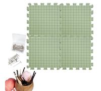Esteras De Bloqueo - Tapetes De Espuma De Ganchillo Tapetes De Bloqueo - Tablero De Bloqueo De Líneas De Cuadrícula Gruesas Y Livianas Con Pasadores En T Para Proyectos De Costura