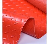 Esteras de Caucho para Suelos de Garaje Rollo de Alfombrilla de Goma de PVC for Suelo de Garaje, 1,5 mm, Taller, Gimnasio, Multicolor, Varios tamaños(Red,1.5x9m)