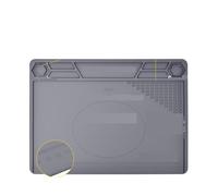 esteras de trabajo para soldadura Estera de soldadura resistente al calor, estera de reparación electrónica de silicona magnética for teléfono móvil, placa PCB, estación de soldadura de hierro (Color