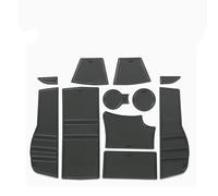 Esteras Goma surcos Puerta cojín Ranura Almacenamiento Pegatina Coche Alfombra para Peugeot 2008 e-2008 GT Line 2019-2024(Negro)