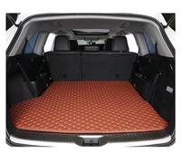 Esteras para Maletero Coche Cuero Impermeables Antideslizantes Personalizadas Cobertura Completa para Mitsubishi para Outlander 2023 Bandeja Maletero(A Brown)