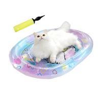 Esteras sensoriales para gatos: alfombra de juego fresca con alfombrilla de juego a menudo para gatos, apetito inflable para almohadillas sensoriales 'Agua| Refeds de codicia para perros para perros.