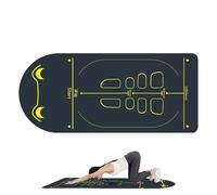 Estercise Equipment Mat, Ab Roller Wheel Workout Mat, Non-Slip Long Thick Sound Insulation Cushion, Perfect for Abdominal, Pilates, Skipping, Yoga, Home Use, 23.62x59.06 pulgadas