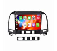 Estéreo Android 12 para Hyundai Santa Fe 2006-2012 Pantalla táctil IPS de 9 Pulgadas CarPlay inalámbrico Integrado Android Auto Bluetooth DSP RDS Mirror Link Dab HiFi cámara de Respaldo Control del