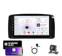 Estéreo Android 13 Doble DIN para Mercedes Benz R300 R350 (2007-2011): Pantalla táctil, navegación GPS, Bluetooth, WiFi, Radio FM, USB, SWC, Plug & Play, CarPlay y Android Auto.