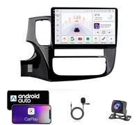 Estéreo Android 13 Doble DIN para Mitsubishi Outlander 2013-2018, Pantalla táctil de 7", Bluetooth, navegación GPS, WiFi, Radio FM, USB, SWC, Plug & Play, Compatible con CarPlay y Android Au