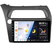 Estéreo Android 14 2 DIN para Honda Civic Hatchback 2006-2011, Pantalla táctil de 9", Bluetooth, CarPlay, Control de Voz, GPS, WiFi, USB, Control al Volante (X9 8G+256G)
