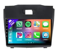 Estéreo Android 14 para Isuzu D-MAX 2015-2018 con Carplay Radio con Pantalla táctil de 9 Pulgadas WiFi Mirror Link GPS Bluetooth FM RDS DSP EQ SWC y cámara de Respaldo AHD (V1 Plus (2+32 GB))