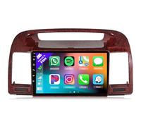 Estéreo Android 14 para Toyota Camry 2002-2006 con Carplay Radio con Pantalla táctil de 9 Pulgadas WiFi Mirror Link GPS Bluetooth FM RDS DSP EQ SWC y cámara de Respaldo AHD (B V1 Plus (8+128 GB))