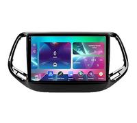 Estéreo Android de 15" con Pantalla táctil para Jeep Compass 2016-2018 - Reproductor de DVD Doble DIN con Bluetooth, navegación GPS, CarPlay y Android Auto Integrado