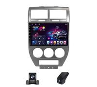 Estéreo Android de 9" con Doble DIN para Jeep Compass 1 MK 2006-2010 CarPlay Android Auto Bluetooth Controles en el Volante Radio cámara de Marcha atrás(NF-3)