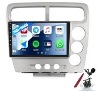 Estéreo Android de 9" para Honda Civic EP3 (2003-2005), 2 GB de RAM, 64 GB de Almacenamiento, Pantalla táctil, CarPlay, Android Auto, Bluetooth, GPS, WiFi, Radio FM, K4 Pro Plus