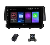 Estéreo Android de 9 Pulgadas con Doble DIN para Honda Civic 10 FC FK 2015-2020,Pantalla táctil inalámbrica CarPlay,Android Auto,Bluetooth,WiFi,GPS,cámara de Marcha atrás y Control en el Volante (M90
