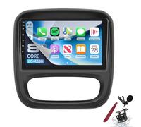 Estéreo de 9'' con CarPlay inalámbrico y Android Auto, 8 núcleos, 6 GB de RAM, 128 GB para Vauxhall Vivaro, Renault Trafic, Fiat Talento, Nissan NV300, VW30, GPS, Bluetooth, FM/RDS, K4 Pro