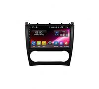 Estéreo de Automóvil para Benz CLC W203 2004-2010 A-Pple Carplay & Android Auto, Autoradio Portátil Car Play con Pantalla Táctil, GPS, Bluetooth, Mirror Link/FM, 4 Nuclear 2G+32G