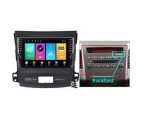 Estéreo de Coche Android 11 Doble DIN Integrado para Mitsubishi Outlander 2 CW0W 2005-2013 Pantalla de 9 Pulgadas Receptor Multimedia con Carplay Android Auto BT FM Am RDS Radio GPS SWC DSP