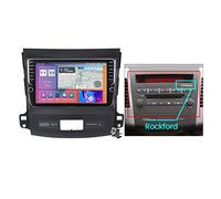 Estéreo de Coche Android 11 Doble DIN Integrado para Mitsubishi Outlander 2 CW0W 2005-2013 Pantalla de 9 Pulgadas Receptor Multimedia con Carplay Android Auto BT FM Am RDS Radio GPS SWC DSP