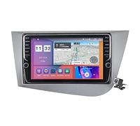 Estéreo de Coche Android 11 Doble DIN Integrado para Seat Leon 2 MK2 2005-2012 Pantalla de 9 Pulgadas Receptor Multimedia con Carplay Android Auto BT FM Am RDS Radio por Internet GPS SWC DSP