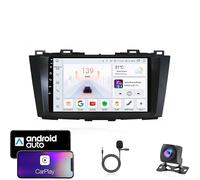Estéreo de Coche Android 13 Doble DIN con Pantalla táctil para Mazda 5 3 CW 2010-2015 con Bluetooth navegación GPS WiFi Radio FM USB/SWC/Plug and Play Compatible con Carplay y Android Auto cámara d