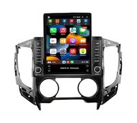 Estéreo de Coche Android 14 de 9,7 Pulgadas con Doble DIN para Mitsubishi Triton L200 Sport 2015-2019 con cámara de visión Trasera AHD Controles en el Volante SWC Bluetooth Carplay navegación GPS (A