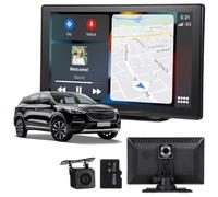 Estéreo de Coche con Pantalla Táctil de 9 Pulgadas y Navegación | Conectividad Inalámbrica, Control por Voz, Instalación Sencilla, Sistema Dual de Grabación, Plástico Negro